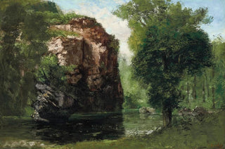Gustave Courbet - Bords De La Loue Avec Rochers Gauche.webp