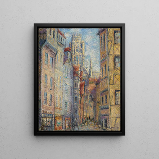 Gustave Loiseau - Rouen Rue avec lglise.webp