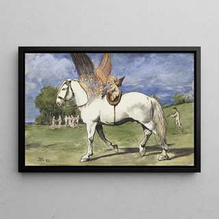 Hans Thoma - Cherub on Pegasus.webp