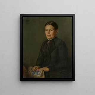 Hans Thoma - Portrait of the Artists Sister Agathe.webp