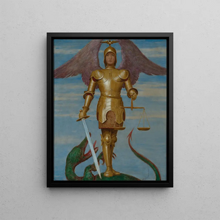 Hans Thoma - September St Michael als Seelenwger.webp