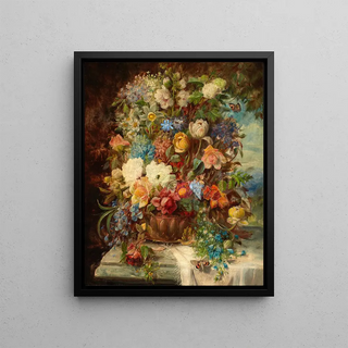 Hans Zatzka - Summer Flowers on a Ledge.webp