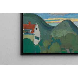 Haus in Waldlandschaft - Karl Wiener | Reproduction Tableau Décoration murale affiche copie