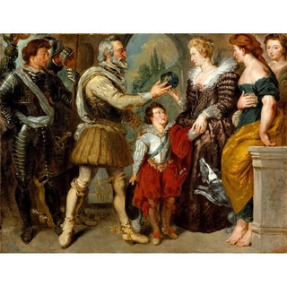 Henri IV confiant la régence à Marie de Médicis - Eugène Delacroix | Reproduction Tableau Décoration murale affiche copie