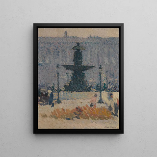 Henri Martin - Une Des Fontaines De La Place De La Concorde Paris.webp