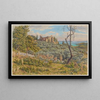 Henri Rivire - Le vieux chteau Bormes.webp