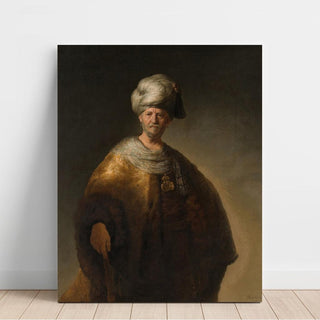Homme en costume oriental Le noble slave - Rembrandt van Rijn | Reproduction Tableau Décoration murale affiche copie