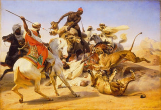 Horace Vernet - The Lion Hunt.webp