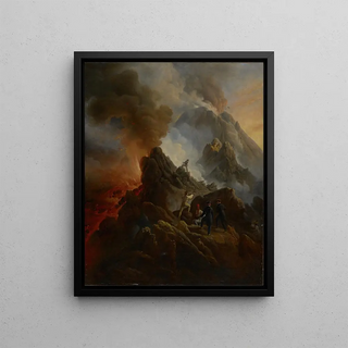 Horace Vernet - The Vesuvius Erupting the Artist and His Father Carle Vernet in the Foreground.webp