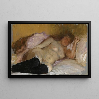 Ilya Efimovich Repin - The Artists Wife Natalia Nordman Sleeping.webp
