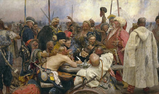 Ilya Efimovich Repin - The Reply of the Zaporozhian Cossacks to Sultan Mehmet IV.webp
