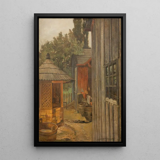 Jacek Malczewski - Courtyard.webp