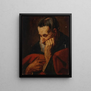 Jacob Jordaens - Head of a bearded man possibly an apostle.webp