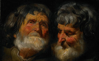 Jacob Jordaens - Two Studies of the Head of an Old Man.webp