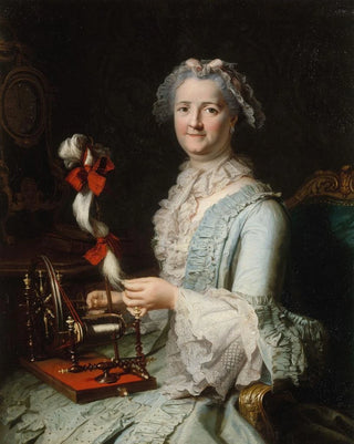 JacquesAndrJoseph Aved - Portrait prsum de FranoiseMarie Pouget seconde femme de Chardin.webp