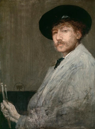 James Abbott McNeill Whistler - Arrangement in Gray Portrait of the Painter.webp