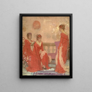 James Abbott McNeill Whistler - Harmony In Flesh Colour And Red.webp