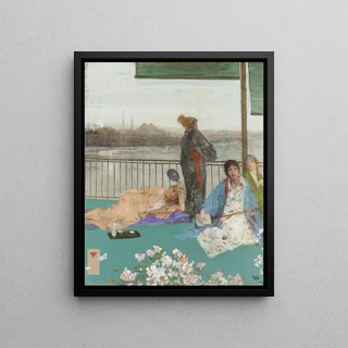 James Abbott McNeill Whistler - Variations in Flesh Colour and Green The Balcony.webp