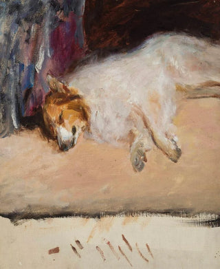 Jan Cigliski - Study of a sleeping dog for the Portrait of Prince Golitsyn.webp