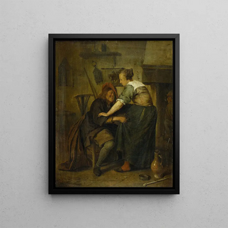 Jan Steen - Inn with Guest and Serving Maid.webp