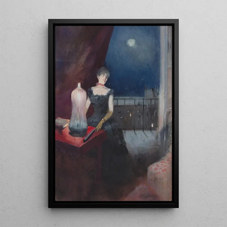 JeanLouis Forain - Standing Woman With A Fan.webp