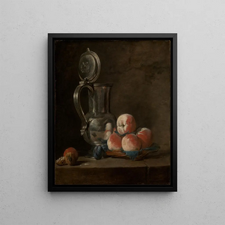 Jean Simon Chardin - Still life with pewter jug and peaches.webp