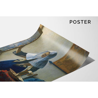 Jeune femme avec une cruche d'eau - Johannes Vermeer | Reproduction Tableau Décoration murale affiche copie