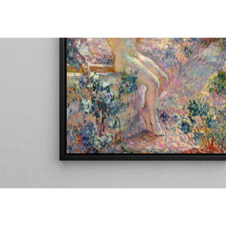 Jeune nue assise au bord d'un puits - Henri Lebasque | Reproduction Tableau Décoration murale affiche copie