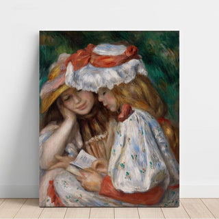 Jeunes Filles lisant - Pierre-Auguste Renoir | Reproduction Tableau Décoration murale affiche copie