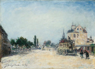 Johan Barthold Jongkind - L Omnibus De La Glacire  La Barrire Rochechouart.webp