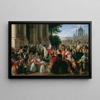 Johann Peter Krafft - Der Einzug von Kaiser Franz I in Wien nach dem Pariser Frieden am 16 Juni 1814.webp