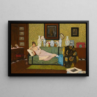 John Atkinson Grimshaw - A Reverie In The Artists House.webp