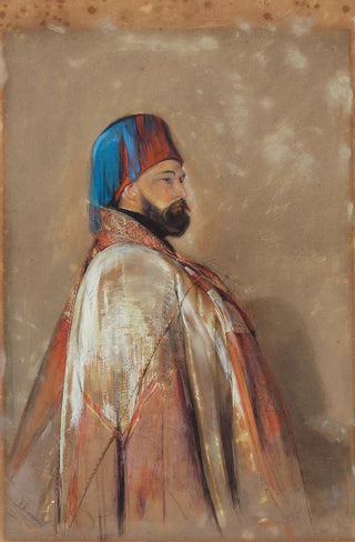 John Frederick Lewis - Portrait of General Jochmus Pasha circa 1841.webp