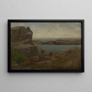 John La Farge - Old Boathouse Beach Newport.webp