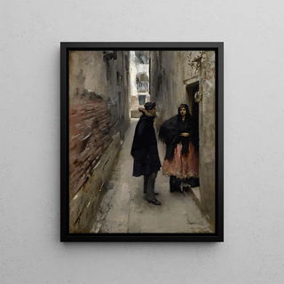 John Singer Sargent - A Street In Venice.webp