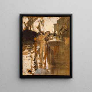 John Singer Sargent - Two Nude Bathers Standing on a Wharf.webp