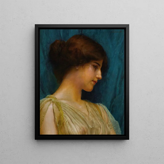 John William Godward - Study of a girls head.webp