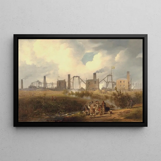 John Wilson Carmichael - A View of Murton Colliery near Seaham County Durham.webp