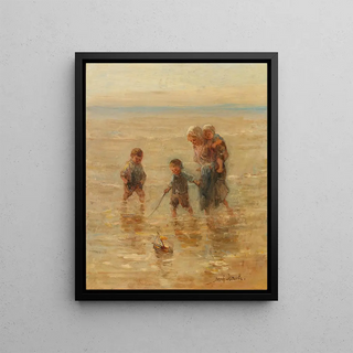 Jozef Israls - Children playing in the surf.webp