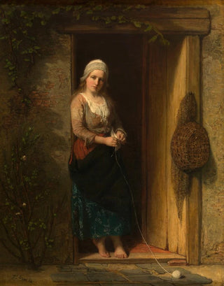 Jozef Israls - Ida the Fishermans Daughter at the Doorway.webp