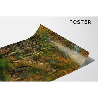 Jules Le Cœur et ses chiens dans la forêt de Fontainebleau - Pierre-Auguste Renoir | Reproduction Tableau Décoration murale affiche copie