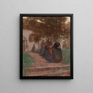 Karl Friedrich Gsur - Beim Kirchgang.webp