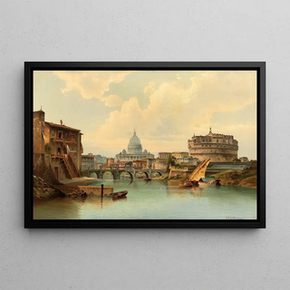 Karl Kaufmann - Rome View Of Castel Santangelo.webp