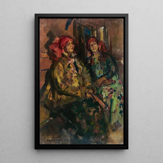 Konstantin Alexeevich Korovin - Two Girls In Peasant Costumes.webp