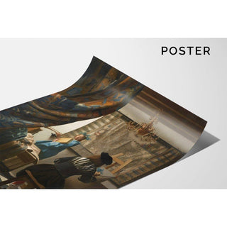 L'art de la peinture - Johannes Vermeer | Reproduction Tableau Décoration murale affiche copie
