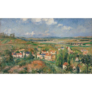 L'hermitage en été, Pontoise - Camille Pissarro | Reproduction Tableau Décoration murale affiche copie