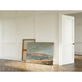 La Berge à Saint-Mammès - Alfred Sisley | Reproduction Tableau Décoration murale affiche copie