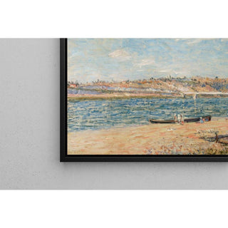 La Berge à Saint-Mammès - Alfred Sisley | Reproduction Tableau Décoration murale affiche copie