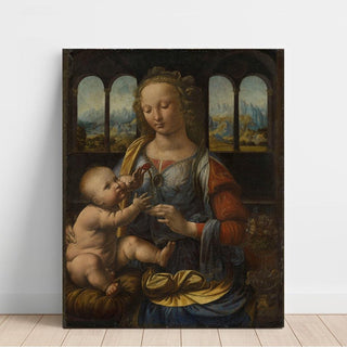 La Madone à l'œillet - Leonardo da Vinci | Reproduction Tableau Décoration murale affiche copie