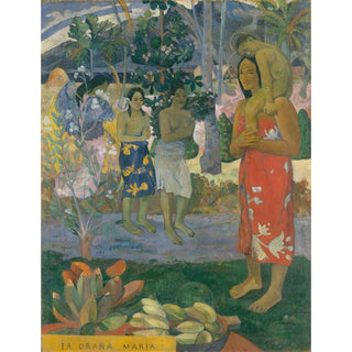 La Orana Maria Je vous salue Marie - Paul Gauguin | Reproduction Tableau Décoration murale affiche copie